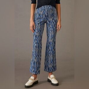 Maeve by Anthropologie The Margot Cropped Kick-Flare Pants- Small